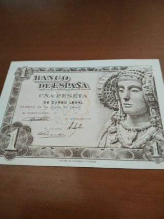 3 Banconote da 1 Peseta Spagna