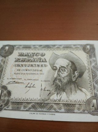 3 Banconote da 1 Peseta Spagna