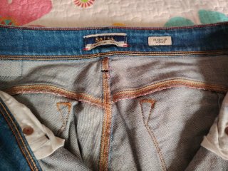 Pantalón Vaquero Salsa Push Up Elástico Azul