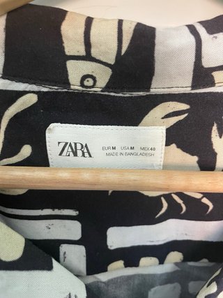 Camisa Zara Estampada Verano Talla M