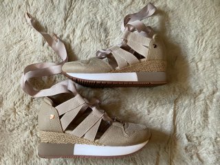Zapatillas Beige y Rosa