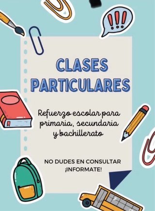 CLASES PARTICULARES PRIMARIA Y ESO ZONA BENIMACLET