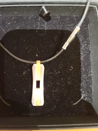 Colgante Lotus Acero Hombre Oro y Plata