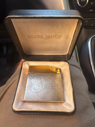 Accendino Vintage Silver Match