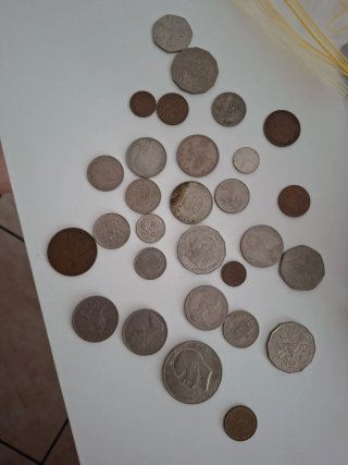 Lotto Misto Monete e Banconote Estere Vintage