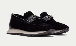 Mocasines Hispanitas Negro Piel Charol