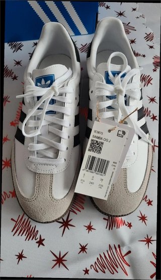 Adidas Samba OG J Blancas Talla 38