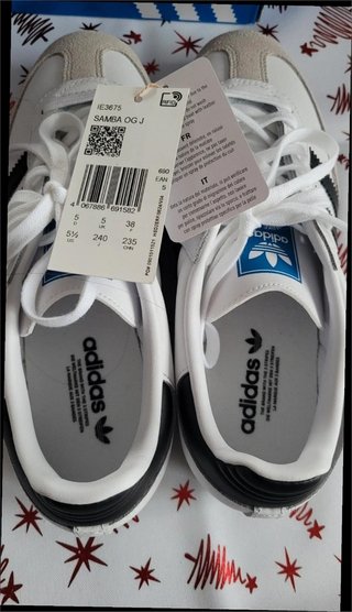 Adidas Samba OG J Blancas Talla 38