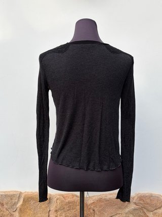 Camiseta Zara Estampado Leopardo Encaje