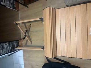 Mesa plegable de madera