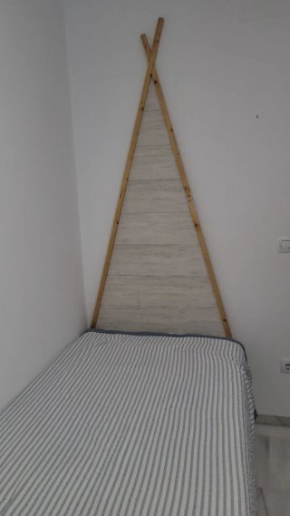 Cama 80cm con cabecero tipi