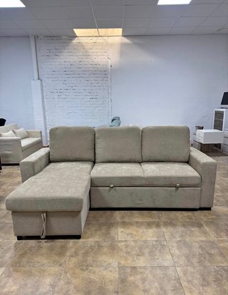 Sofá Cama Luke Beige con Arcón Reversible