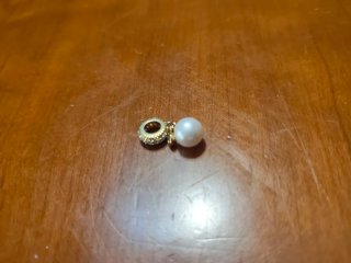 Charm para pulsera con perla y circonitas