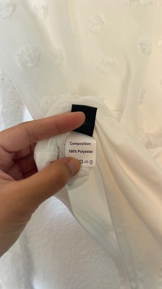 Blusa blanca transparente