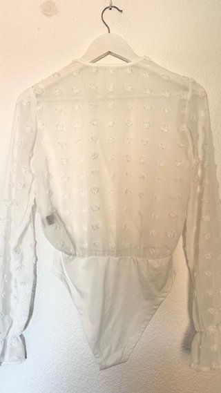 Blusa blanca transparente
