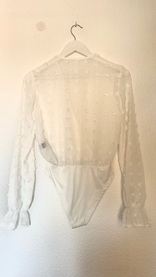 Blusa blanca transparente