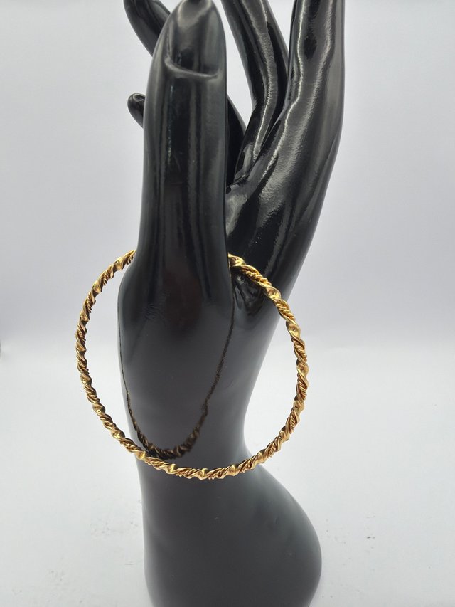 Aro de oro 18k trenzado