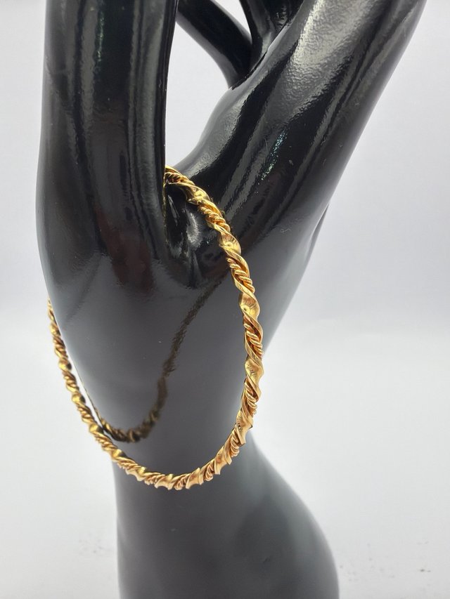 Aro de oro 18k trenzado