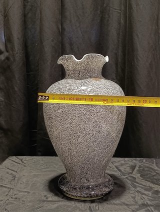 Coppia di vasi in vetro di Murano