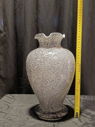 Coppia di vasi in vetro di Murano