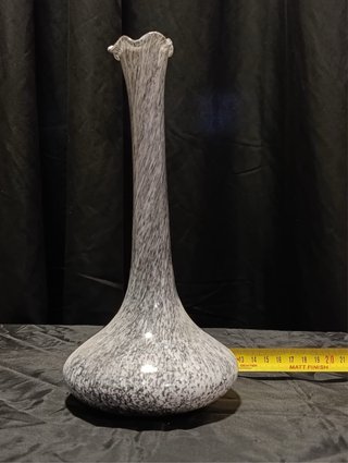 Coppia di vasi in vetro di Murano