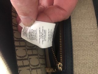 Bolso Carolina Herrera Beige y Marrón