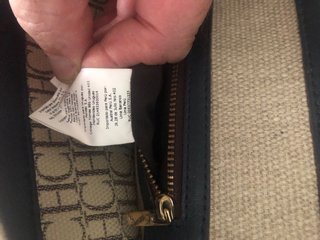Bolso Carolina Herrera Beige y Marrón