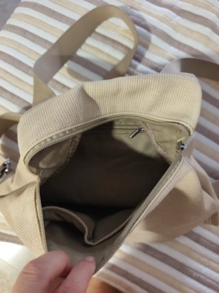 Mochila Beige y Naranja