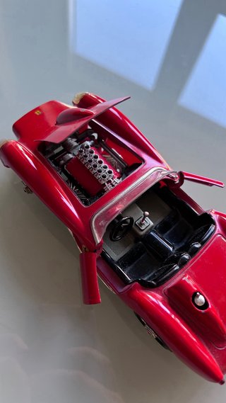 Maqueta Coche Ferrari Testa Rossa Rojo Burago 1/24