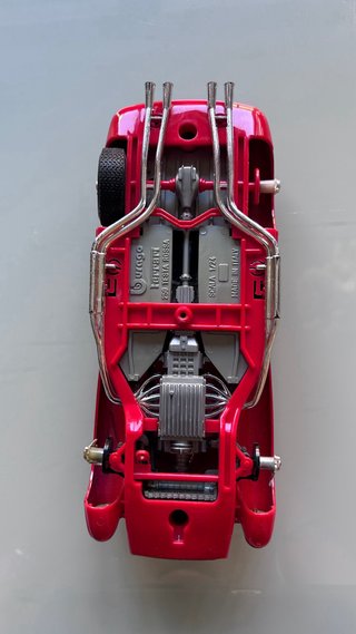 Maqueta Coche Ferrari Testa Rossa Rojo Burago 1/24