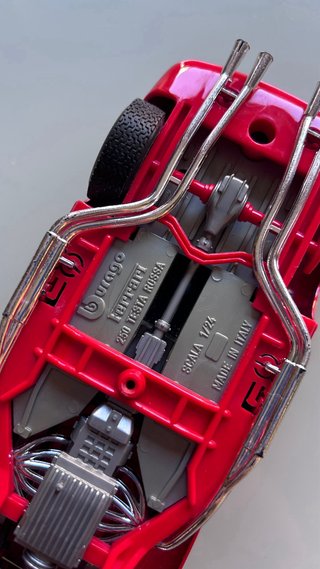 Maqueta Coche Ferrari Testa Rossa Rojo Burago 1/24