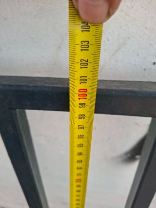Juego de 3 rejas de hierro forjado