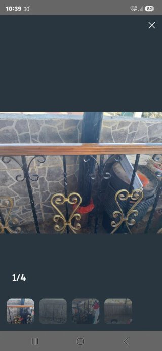 Rejas de forja con diseño de corazón