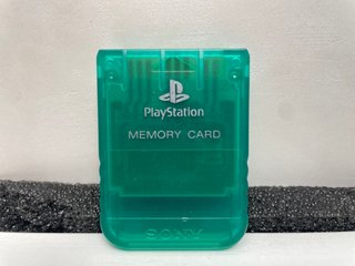 Sony Playstation 1 Ps1 Memory Card Original Verde