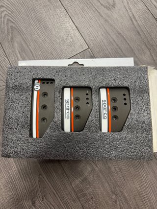 Kit Pedales Sparco Settanta Negro Mate