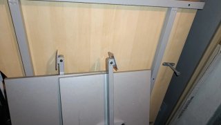 Escritorio madera y metal