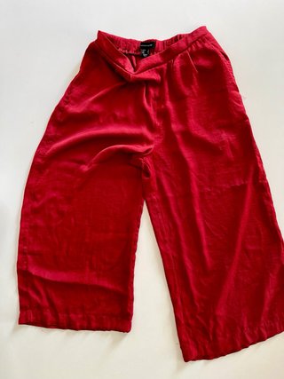 Pantaloni palazzo cropped Atmosphere rossi