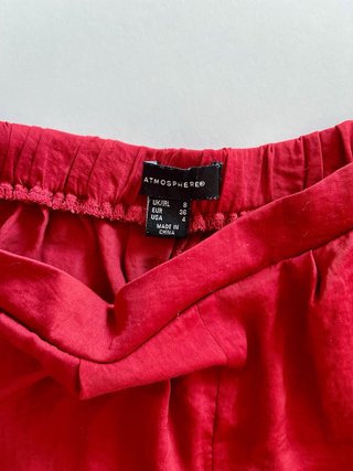 Pantaloni palazzo cropped Atmosphere rossi