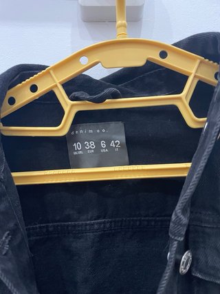 Chaqueta tejana negra Talla M
