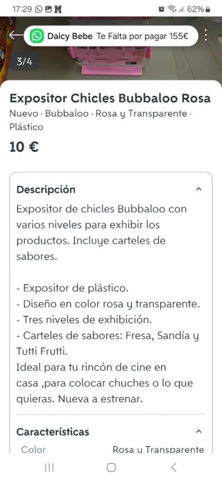 Expositor Chicles Bubbaloo