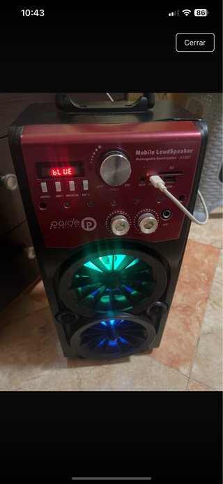 Altavoz Paide Bluetooth Rojo y Negro