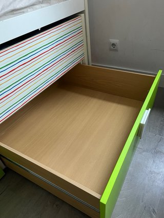 Cama nido con 2 camas y 2 cajones y colchones