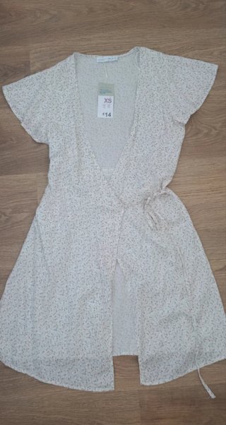 Vestido floral verano mujer XS