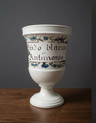 Pareja Albarero/Tarros Farmacia Porcelana S.XIX