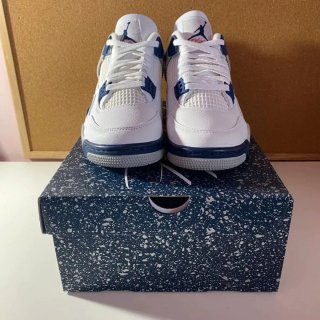 Zapatillas Jordan 4 Blanco/Azul Talla 38