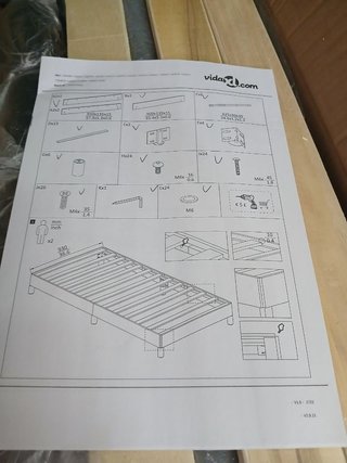 vidaXL Estructura de cama 90x190