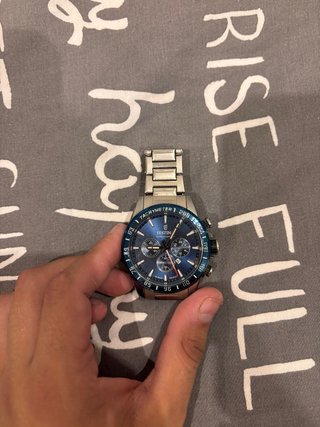 Reloj Festina Cronógrafo Azul y Plateado