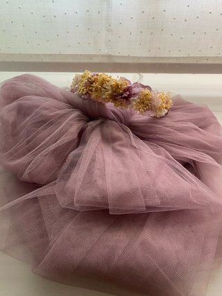 Corona y lazo comunión flores secas