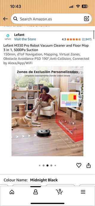 Aspiradora Robot Lefant M330 Pro Semi nueva.