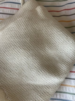 Top blanco tejido halter